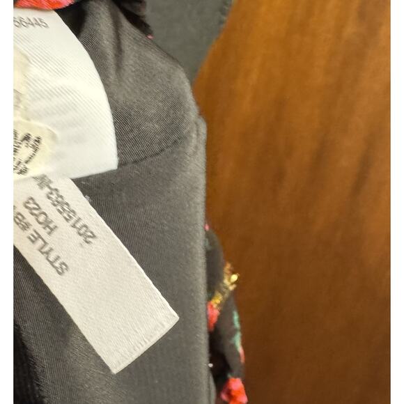 J Crew Dress 8 Womens Abstract Floral Feminine Artsy Whimsical Stretch Waist - Picture 9 of 9